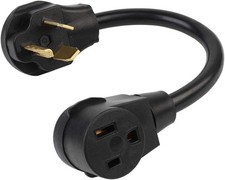 Nema 10-30P to 6-50R 30 Amp Dryer Male Plug to 50 Amp Welder Socket Cable