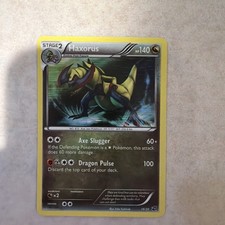 2012 Pokemon Stage 2 Haxorus Card 16/20 Holofoil Card from the Dragon Vault Set