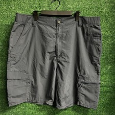 Wrangler ATG All Terrain Gear Men's Gray Cargo Zip Peak Shorts Size 42