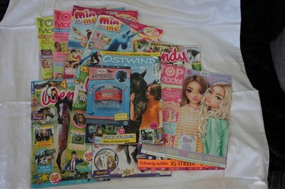 Konvolut 4x Wendy Zeitschriften + 4x TOP Model Hefte + Mia & Me und Ostwind Mag