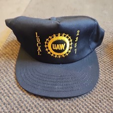 VINTAGE UAW 80s 90s Made In USA Snapback Hat FAST SHIPPING