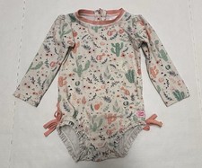 Ruffle Butts Cactus Desert Blossom Rash Guard, Bathing Suit Size 18-24m