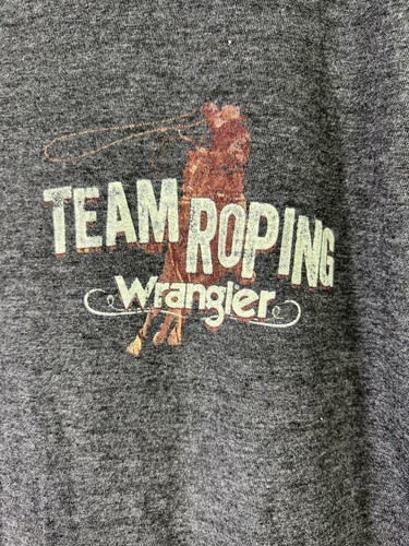 Wrangler® Men's Size XXL 2X Short Sleeve Team Roping T-Shirt - DOUBLE SIDED! - Picture 4 of 5