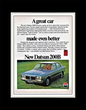 1978 Datsun 200B A great car made even better - Matted for 11x14 Frame