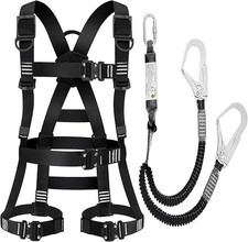 Full-body safety harness, new standard fall arrest set, adjustable size