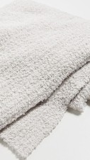 Barefoot Dreams CozyChic Ribbed Luxury Throw Blanket Almond, 54"x72 NEW
