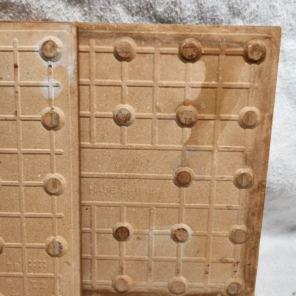 Vintage Italian Ceramic Tiles Set of 4 Baroque Medallion Made in Italy 7 7/8" - Image 4 of 4