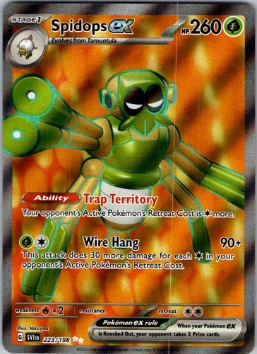 Spidops ex Holo Ultra Rare SV01: Scarlet & Violet Base Set 223/198 LP