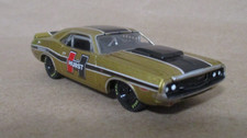 Greenlight Hurst Shifters 1970 Dodge Challenger Race Car 1:64  Rubber Tires