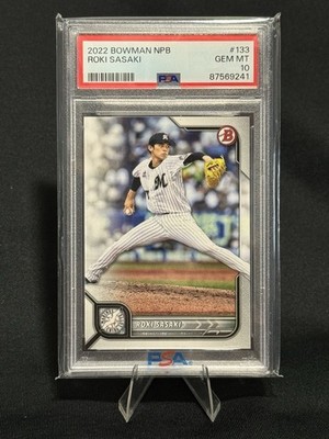 2022 Bowman NPB Roki Sasaki PSA 10 Rookie Japanese Pre-MLB #133 | eBay