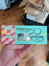 Vintage Household Brand Pinking Shears 7" Scissors Sewing New in Box Japan