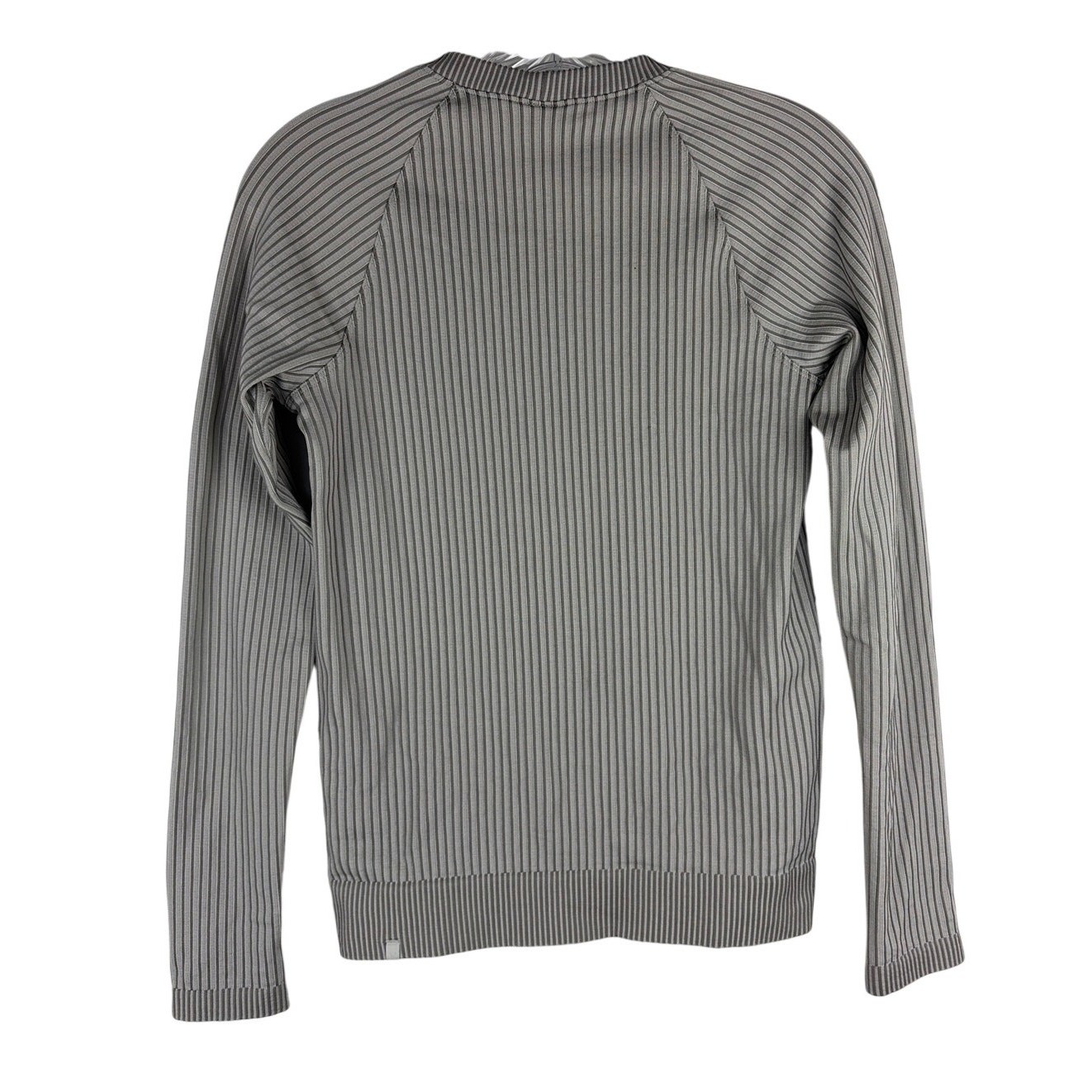 Lululemon Rest Less Pullover Ribbed Gray White Si… - image 3