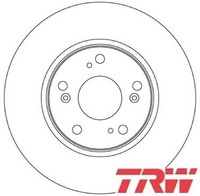 2X Bremsscheibe TRW DF4610 2 Bremsscheiben Vorderachse Vorne FüR Honda