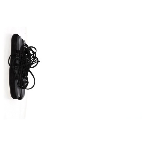 Khaite Alba Strappy Chunky Flat Sandals In Suede Women Black Size 37 - Picture 7 of 12