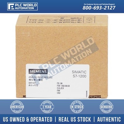 Siemens 6ES7231-5PF32-0XB0 S7-1200 SM1231 Analog Input Module, RTD, New Sealed