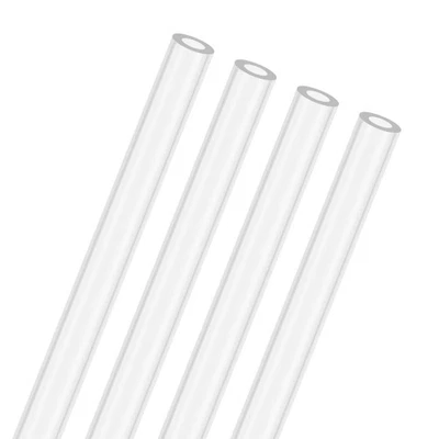 4-Pcs Tuyau Rigide En Acrylique Transparent, 5mm[0.2"] ID x 9mm[0.35"] OD Tube - Photo 1/4