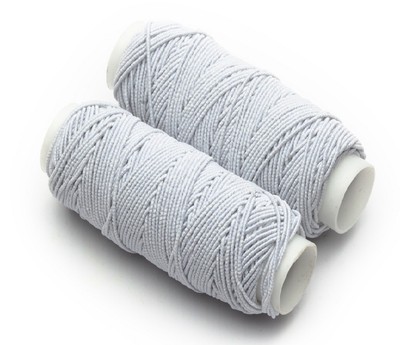 White Elastic Thread, 30 Yard Package (5 Rolls in each pack 150 Yard in  total