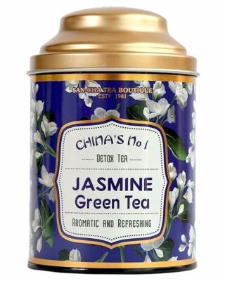SAN CHA Jasmine Green Tea 100 gm, Intensely Aromatic, Night Blooming Jasmine