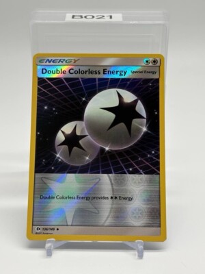 Double Colorless Energy 136/149 Uncommon NM Pokemon Card Sun & Moon Base NM 2017