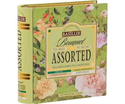 Basilur Tea Book 32 Enveloped Tea Bags 4 Flavours Free Shipping World Wide
