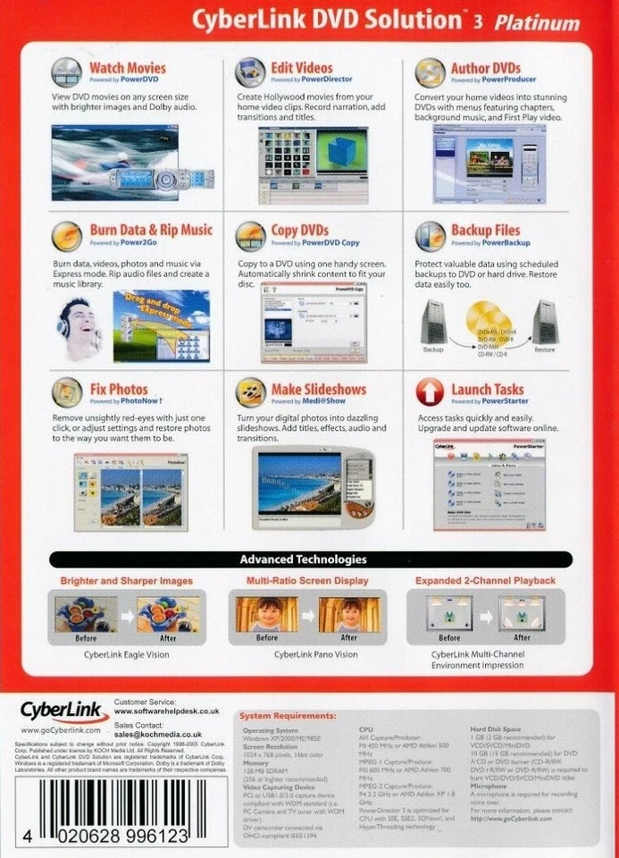 Cyberlink DVD Solution 3 Platinum - PC CD-ROM Software - Brand New & Sealed - Image 2 of 2