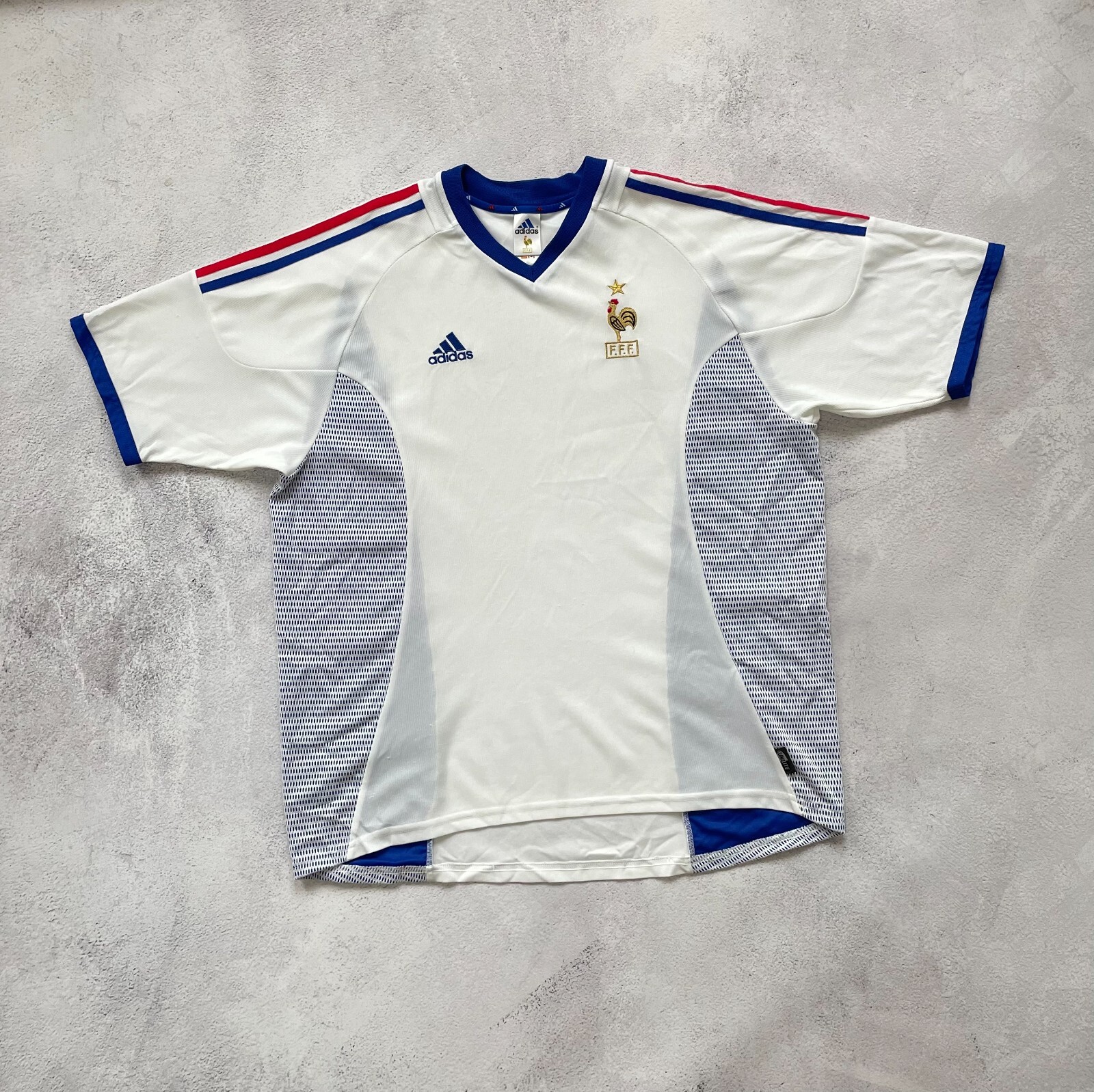 Adidas France 2004 Home Shirt XL – Euro Vintage FFF Soccer Jersey