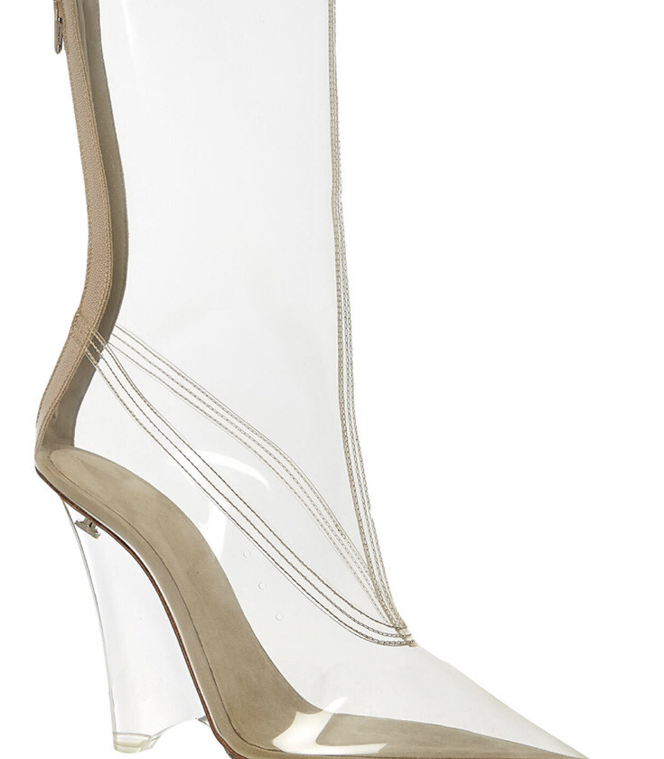 Genuine YEEZY Season PVC Boots in Clear Smoke Rrp £1055
