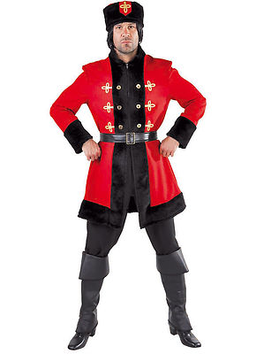 Russian Cossack Costume XS-XXL Bond Villain National Dress