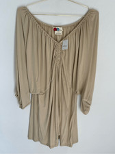 FREE PEOPLE FP BEACH Tan Mini Dress Size Medium NWT