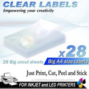 clear labels for inkjet printers