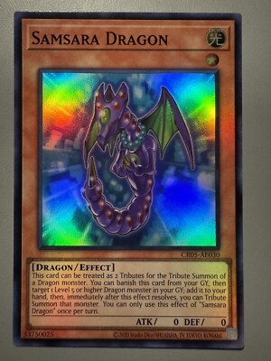 YUGIOH SAMSARA DRAGON (EFFECT) ASIA ENGLISH EDITION CR05-AE030 SUPER RARE