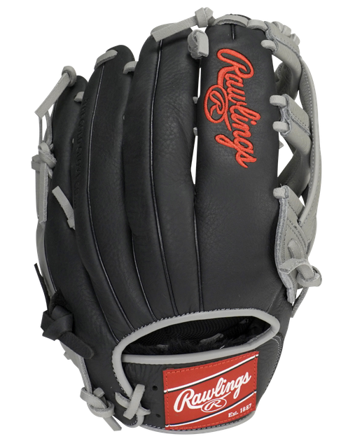 grey baseball glove