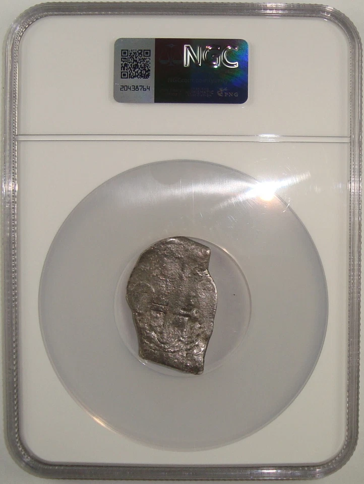 1678-1701 Mo-L Association Shipwreck Recovered Mexico Silver Cob 8 Reales NGC - Image 4 of 4