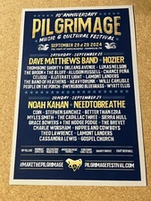 2024 Pilgrimage Music Festival Dave Matthews Band Hozier Noah Kahan Promo Poster