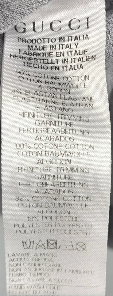 Gucci Boys Gray Short Sleeve Polo Shirt sz 12y - Image 4 of 4