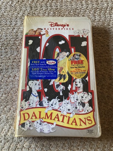 101 DALMATIONS VHS Tape Walt Disney Masterpiece Collection 1999 New