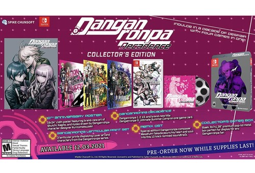 Danganronpa Decadence Collector''s Edition NSW, (Brand New Factory Sealed US Ver - Picture 6 of 10