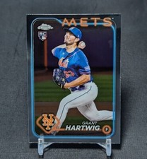 Grant Hartwig Rookie RC 2024 Topps Chrome Baseball Card #45 New York Mets