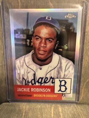 2022 Topps Chrome Platinum Anniversary Jackie Robinson Silver Refractor ...