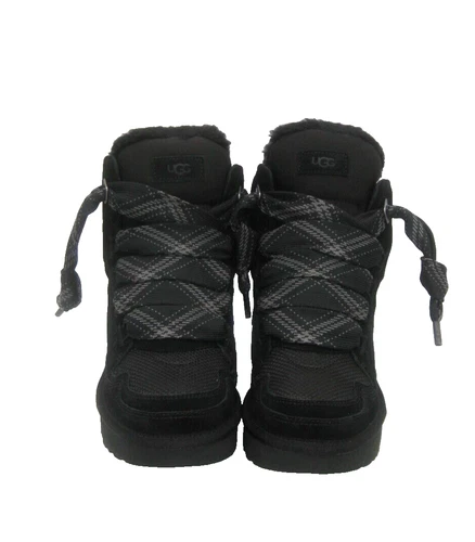 U G G Highlel Sand Chestnut Black Suede Damen Größen Sneaker Schuhe High Top - Bild 16 von 19