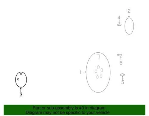 Genuine GM Silver Sparkle Hub Cap 09593298 - Image 4 of 4