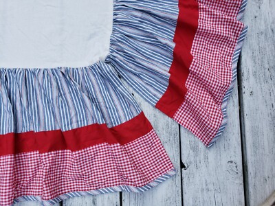 gingham crib skirt