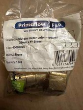 Primaflow MU Gas Meter Union Grooved and Washer 28mm  x1 1” Brass