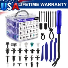 1000PCS Car Retainer Clips Auto Fasteners Push Trim Clips Pin Rivet Bumper Set