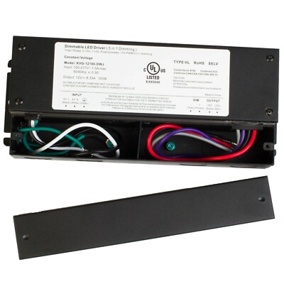 LEDUPDATES 12V 100W TRIAC 0-10v DIMMABLE POWER SUPPLY LED DRIVER UL LISTED