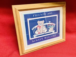 Figi Graphics Framed “Friends Welcome” Matted Wall Art Hanging 11 1/2