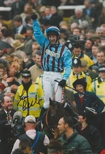 Jim Culloty Hand Signed 12x8 Photo Best Mate Cheltenham Gold Cup 1.