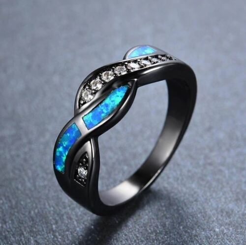 The Vampire Diaries Elena Gilbert, Zirkonia, Feueropal, Unendlichkeit, Wolfram, Ring - Bild 2 von 5
