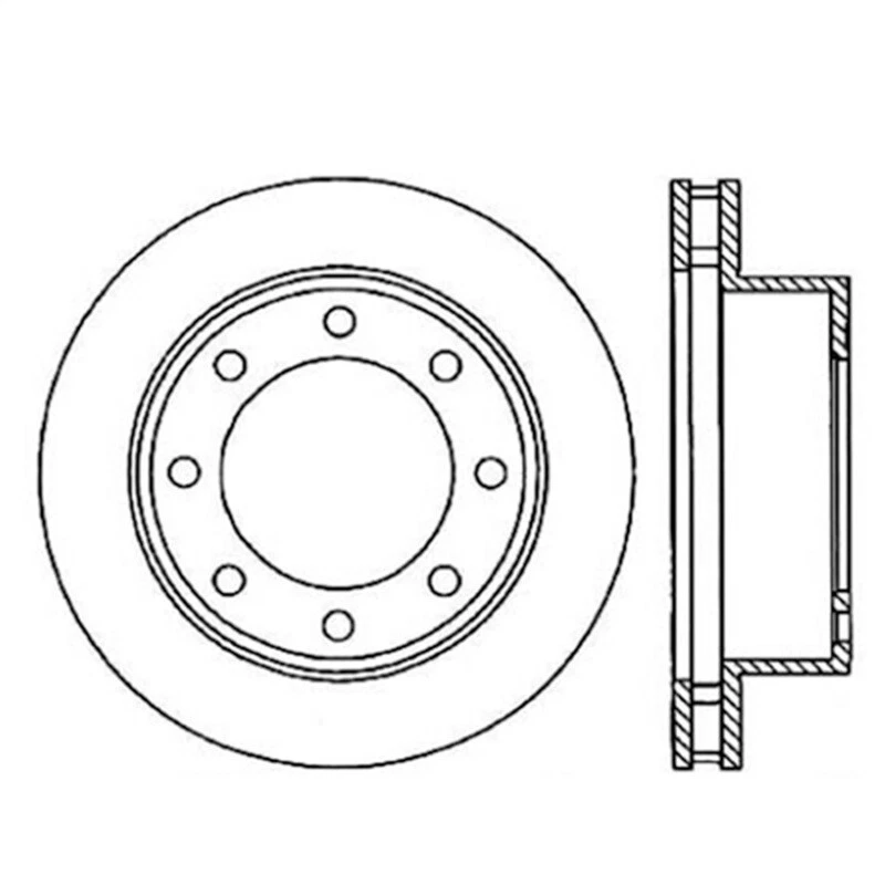 StopTech 126.65086CSR Ranurado Cryo Rotor Delantero Derecho 1999-2005 Ford F‐250/F‐350 Foto 3 de 4