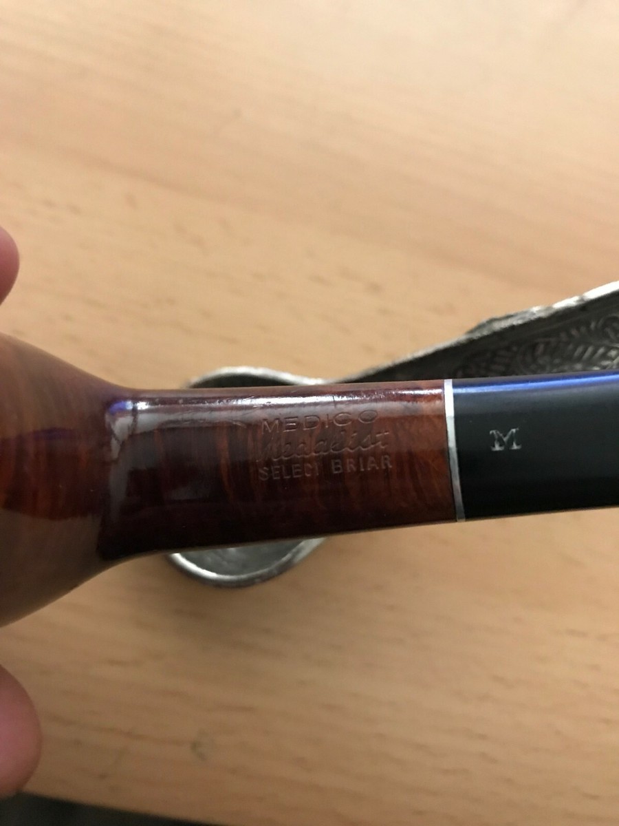 Vintage Stamped Medico Medalist Smoking Pipe select Briar Estate